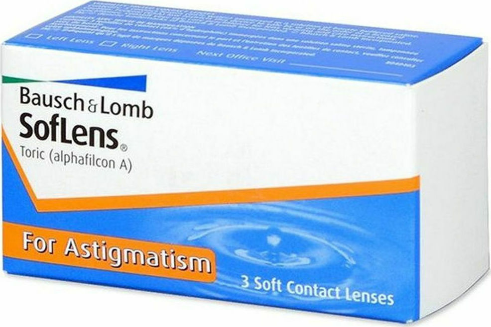 Μηνιαίοι Φακοί Επαφής Bausch & Lomb SofLens Υπερμετρωπίας με Αστιγματισμό (3 Φακοί)
