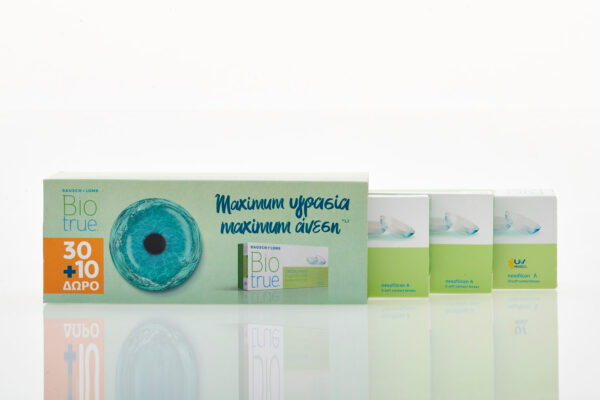 Ημερίσιοι Φακοί Επαφής Bausch & Lomb Biotrue ONEday (30 Φακοί) + (10 Φακοί Δώρο) Μυωπίας
