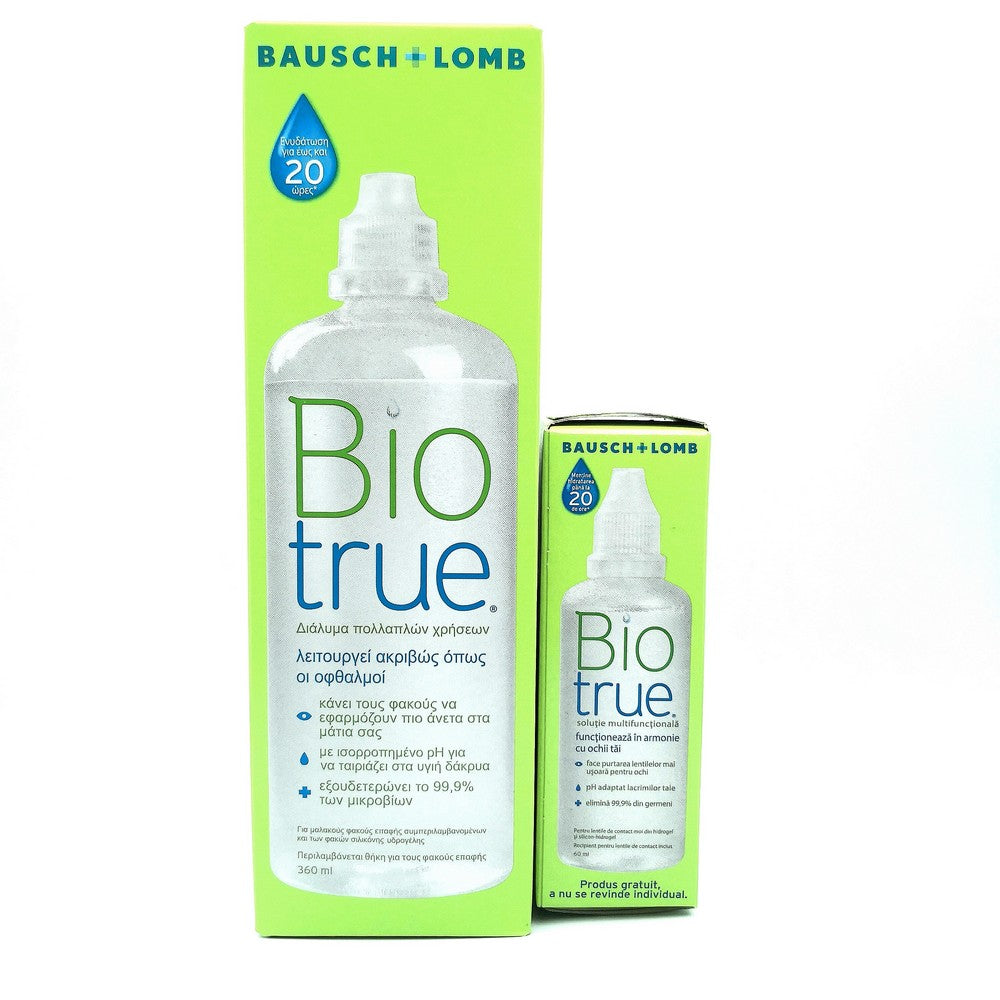 Υγρό Φακών Επαφής Biotrue 360ml +60ml Δώρο