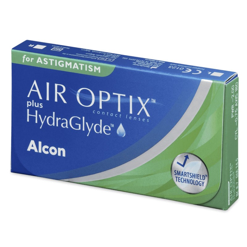 Μηνιαίοι Φακοί Επαφής Alcon Air Optix Plus HydraGlyde Υπερμετρωπίας με Αστιγματισμό (3 Φακοί)