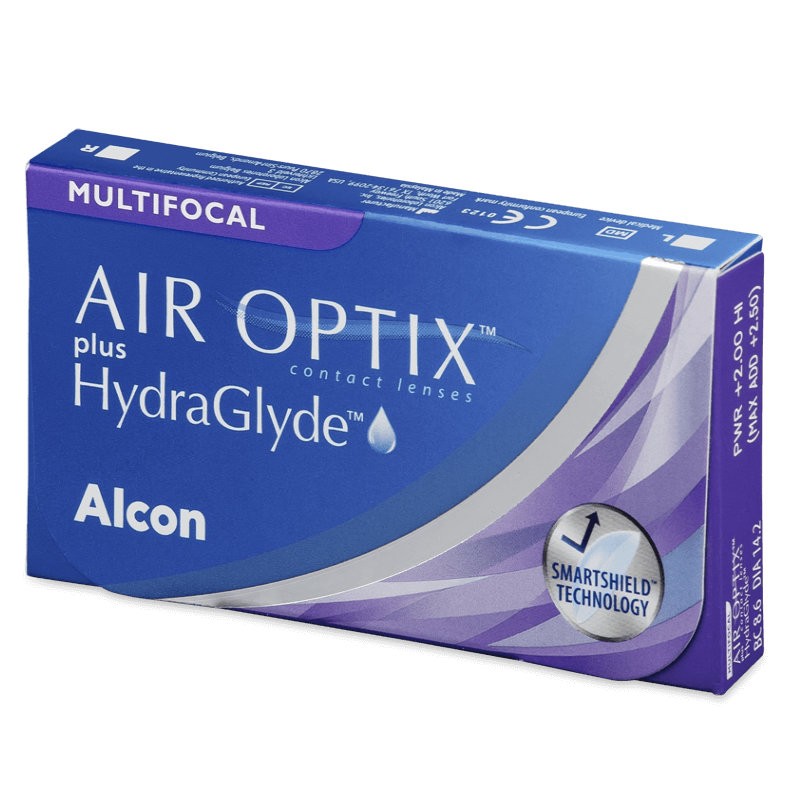 Μηνιαίοι Φακοί Επαφής Alcon Air Optix Plus HydraGlyde MULTIFOCAL (3 Φακοί)