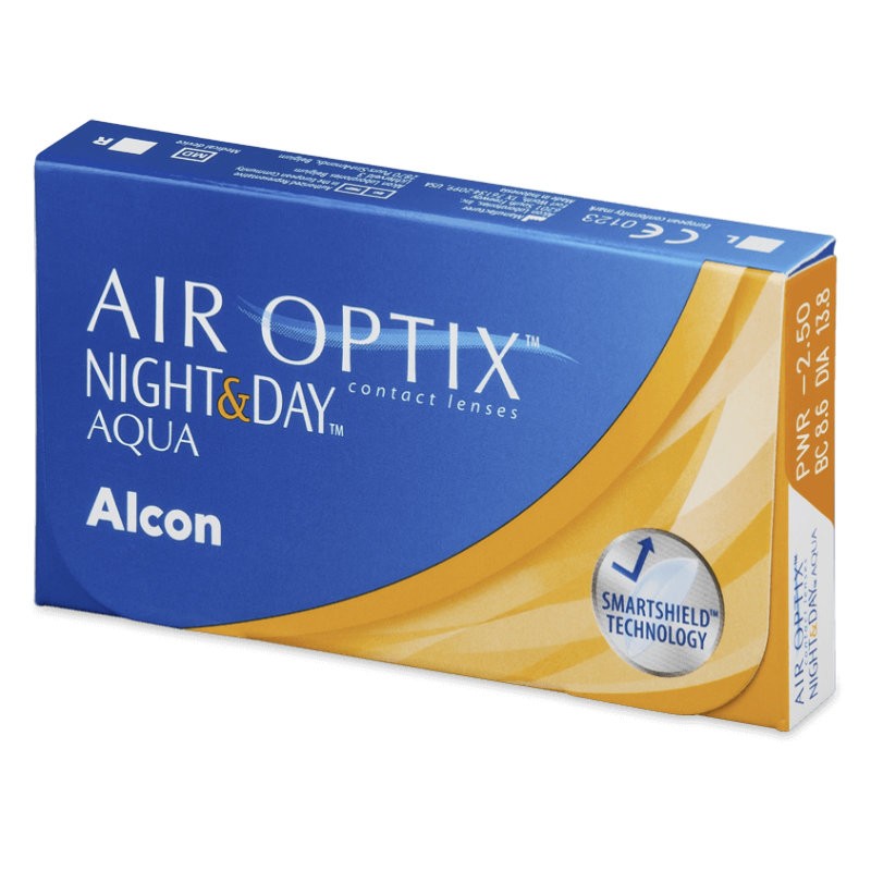 Μηνιαίοι Φακοί Επαφής Alcon Air Optix Aqua NIGHT & DAY Υπερμετρωπίας (3 Φακοί)