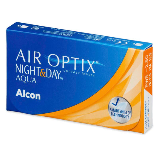 Μηνιαίοι Φακοί Επαφής Alcon Air Optix Aqua NIGHT & DAY Υπερμετρωπίας (3 Φακοί)